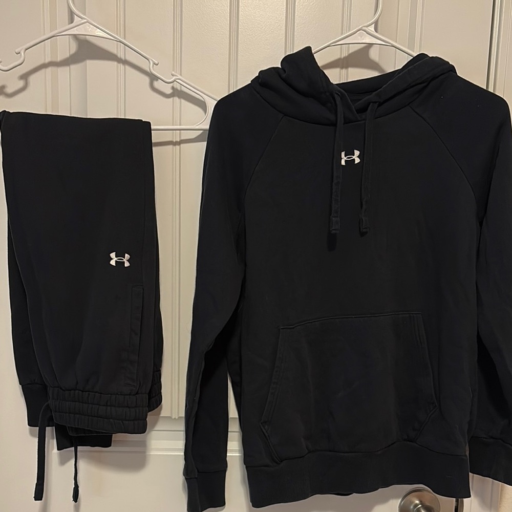 Under Armour Black Tracksuit with Logo